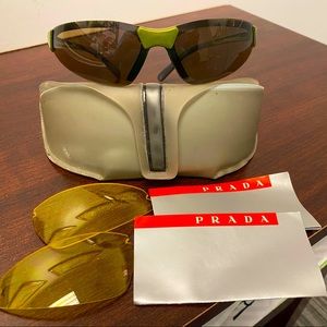 VINTAGE PRADA SUNGLASSES UNIQUE LIMITED INTERCHANGEABLE LENSES
